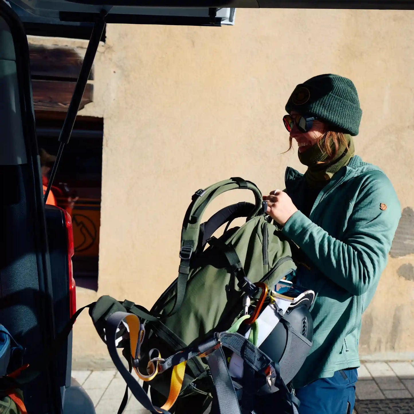 Abisko Grid Fleece Hoodie W